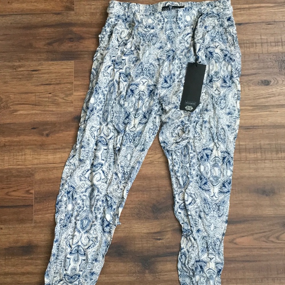 Boho print joggers